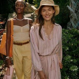 Jcrew vintage ribbed cropped Henley tank